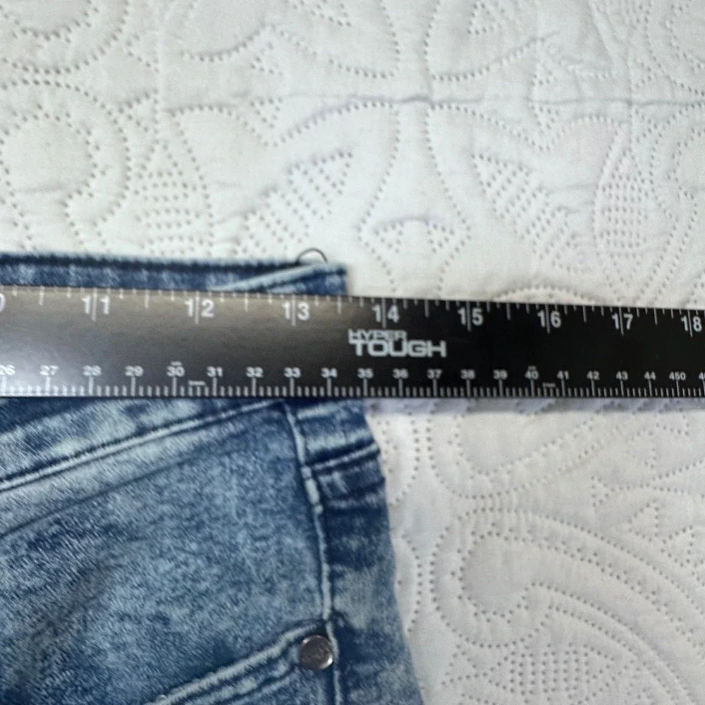 Y2K retro Denim & Rivets Blue Acid Wash Skinny Jeans Girls Size 16